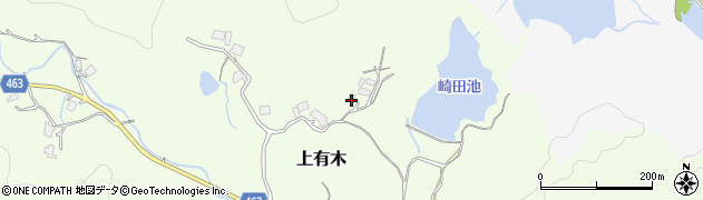 福岡県宮若市上有木1994周辺の地図