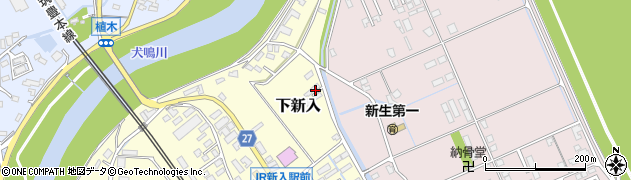 福岡県直方市下新入706周辺の地図