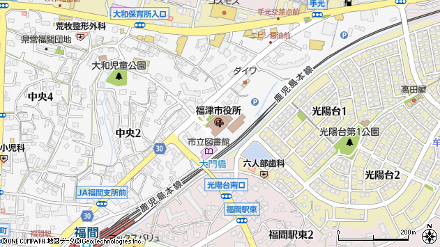 〒811-3200 福岡県福津市（以下に掲載がない場合）の地図