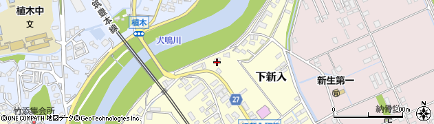 福岡県直方市下新入668-1周辺の地図