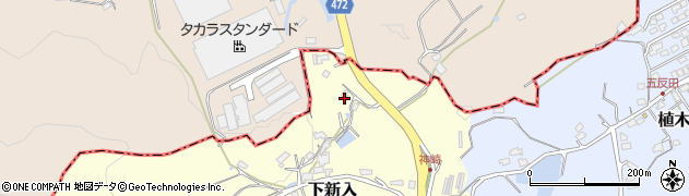 福岡県直方市下新入1846周辺の地図