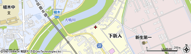 福岡県直方市下新入678周辺の地図