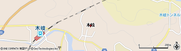 徳島県美波町（海部郡）木岐周辺の地図