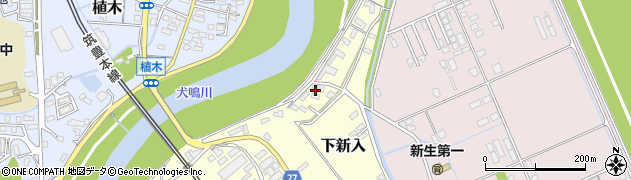 福岡県直方市下新入683周辺の地図
