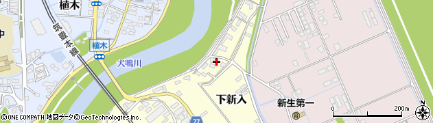 福岡県直方市下新入684周辺の地図