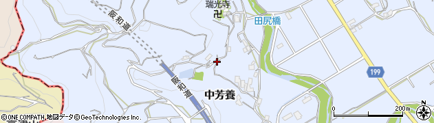和歌山県田辺市中芳養1469周辺の地図