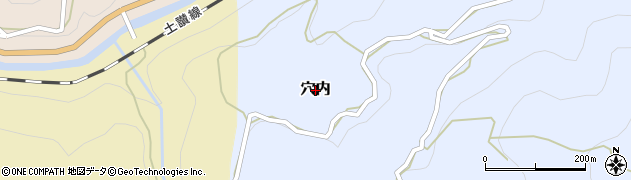 高知県大豊町（長岡郡）穴内周辺の地図