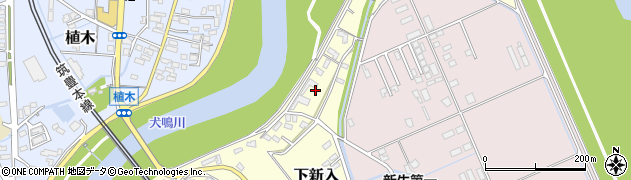 福岡県直方市下新入711周辺の地図