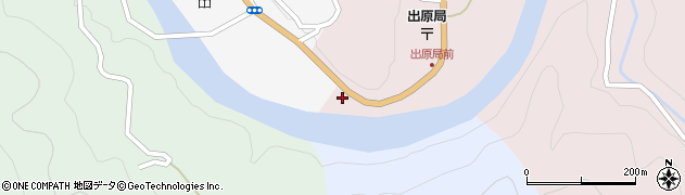 徳島県那賀郡那賀町木頭出原マツギ周辺の地図