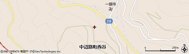 和歌山県田辺市中辺路町西谷423周辺の地図