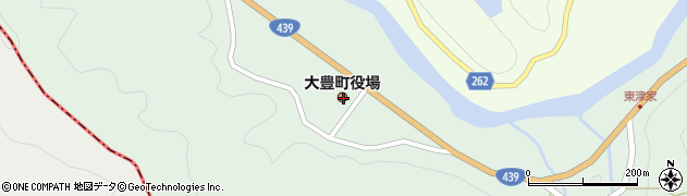 高知県長岡郡大豊町周辺の地図
