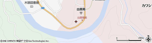 徳島県那賀町（那賀郡）木頭出原（ノボリ）周辺の地図