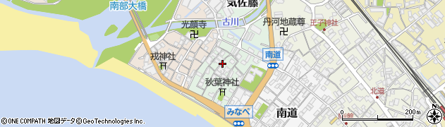 和歌山県みなべ町（日高郡）気佐藤周辺の地図