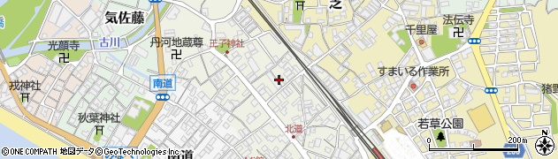 堅田生花店周辺の地図