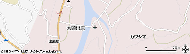 徳島県那賀町（那賀郡）木頭出原（スガズ）周辺の地図