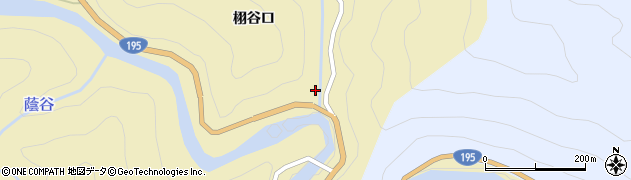 徳島県那賀町（那賀郡）木頭折宇（栩谷口）周辺の地図