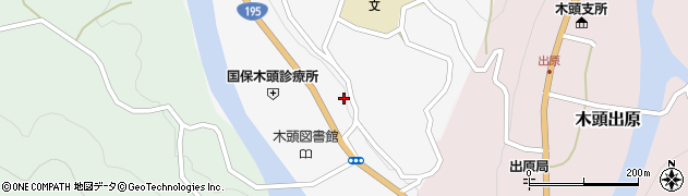徳島県那賀町（那賀郡）木頭和無田（イバコ）周辺の地図
