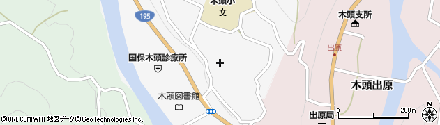 徳島県那賀町（那賀郡）木頭和無田（ナカスジ）周辺の地図