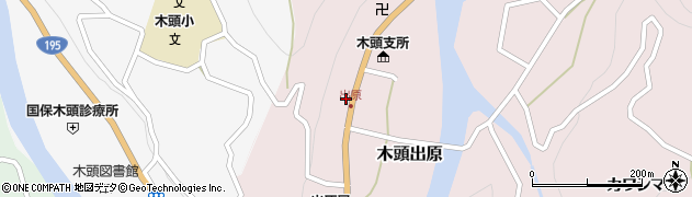 徳島県那賀町（那賀郡）木頭出原（シモマチ）周辺の地図