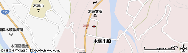 徳島県那賀郡那賀町木頭出原マエダ周辺の地図