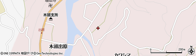 徳島県那賀郡那賀町木頭出原モリニシ周辺の地図