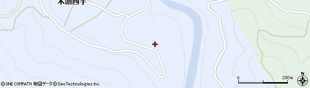 徳島県那賀町（那賀郡）木頭西宇（大前）周辺の地図