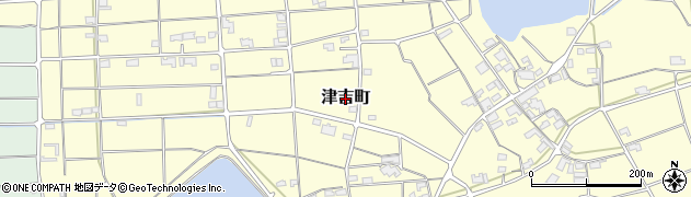愛媛県松山市津吉町周辺の地図