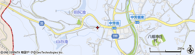 和歌山県田辺市中芳養1293-1周辺の地図