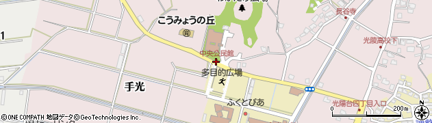 中央公民館周辺の地図