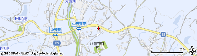 和歌山県田辺市中芳養993周辺の地図