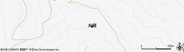 高知県土佐町（土佐郡）大渕周辺の地図