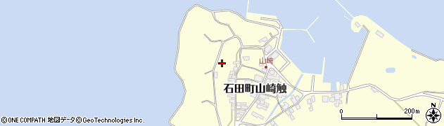 長崎県壱岐市石田町山崎触周辺の地図