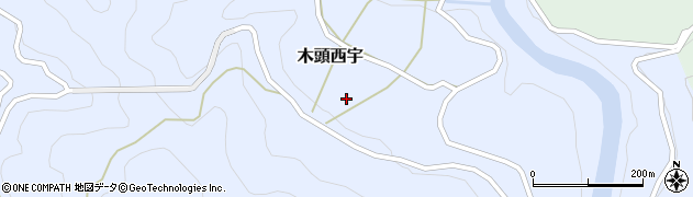 徳島県那賀町（那賀郡）木頭西宇（坂ノ本）周辺の地図