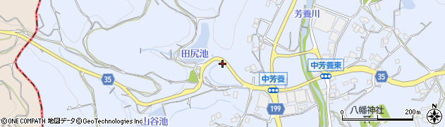 和歌山県田辺市中芳養1219周辺の地図