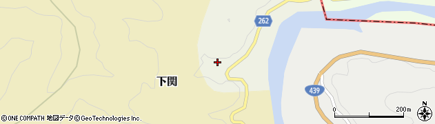 高知県本山町（長岡郡）上関（乙）周辺の地図