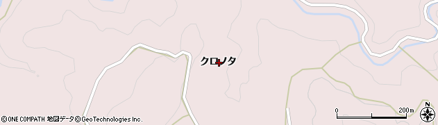 徳島県那賀郡那賀町木頭出原クロノタ周辺の地図