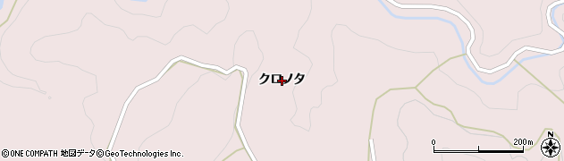 徳島県那賀町（那賀郡）木頭出原（クロノタ）周辺の地図