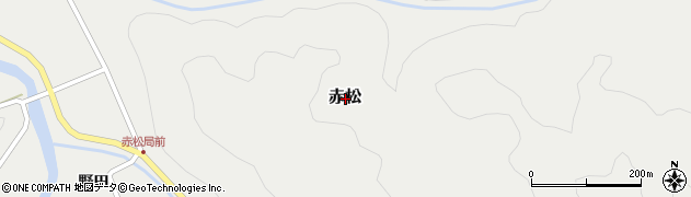 徳島県美波町（海部郡）赤松周辺の地図