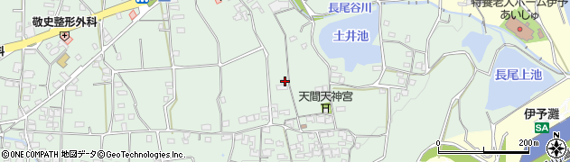 愛媛県伊予市上野周辺の地図