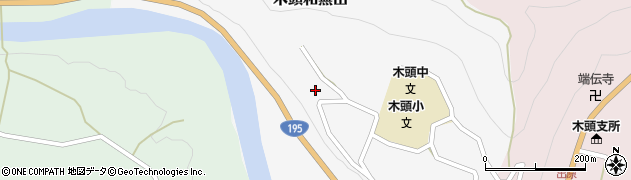 徳島県那賀町（那賀郡）木頭和無田（ニシノミヤ）周辺の地図