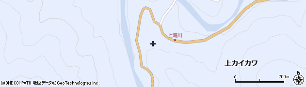 徳島県那賀町（那賀郡）海川（上カイカワ）周辺の地図
