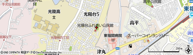 光陽台7号公園周辺の地図