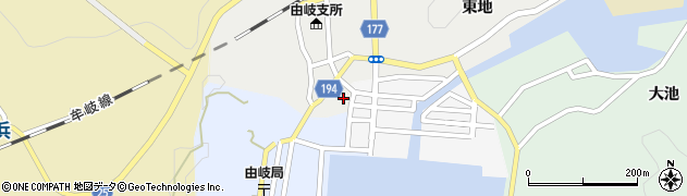 美波町役場　由岐支所搬送班周辺の地図