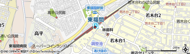 福岡県福津市周辺の地図