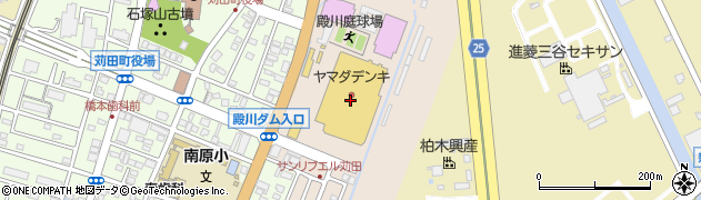ダイソーサンリブエル苅田店周辺の地図