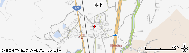 福岡県北九州市小倉南区木下818周辺の地図