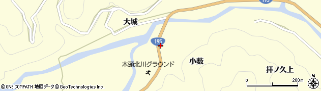 徳島県那賀町（那賀郡）木頭北川（阿ぜち）周辺の地図