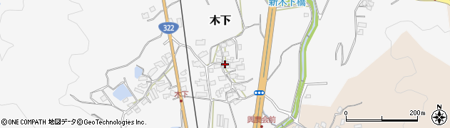 福岡県北九州市小倉南区木下811周辺の地図