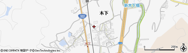 福岡県北九州市小倉南区木下770周辺の地図