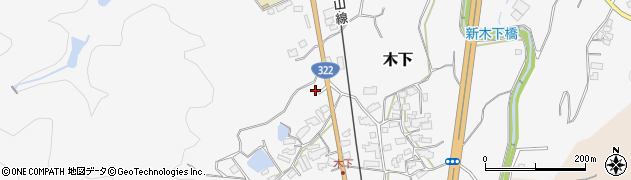 福岡県北九州市小倉南区木下391周辺の地図